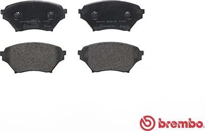 Brembo P 49 029 - Комплект спирачно феродо, дискови спирачки vvparts.bg