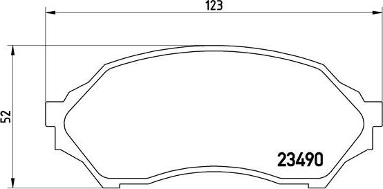 Brembo P 49 027 - Комплект спирачно феродо, дискови спирачки vvparts.bg