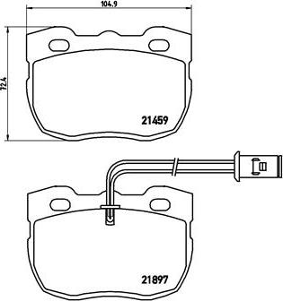 Brembo P 44 004 - Комплект спирачно феродо, дискови спирачки vvparts.bg