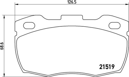 Brembo P 44 005 - Комплект спирачно феродо, дискови спирачки vvparts.bg