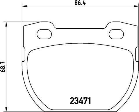 Brembo P 44 006 - Комплект спирачно феродо, дискови спирачки vvparts.bg