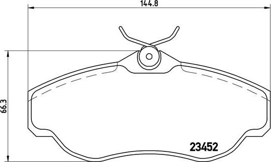 Brembo P 44 008 - Комплект спирачно феродо, дискови спирачки vvparts.bg