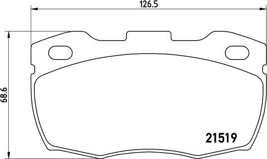 Brembo P 44 015 - Комплект спирачно феродо, дискови спирачки vvparts.bg