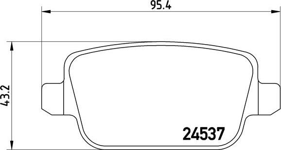 Brembo P 44 016 - Комплект спирачно феродо, дискови спирачки vvparts.bg