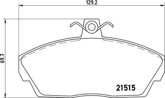 Brembo P 44 010 - Комплект спирачно феродо, дискови спирачки vvparts.bg