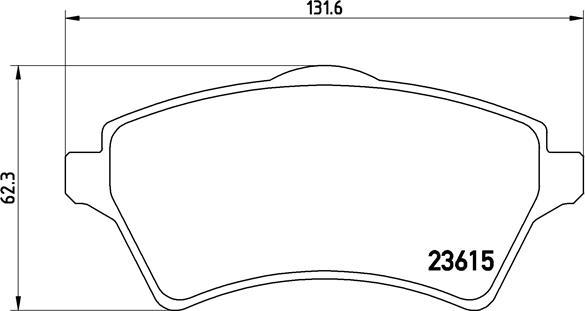 Brembo P 44 011 - Комплект спирачно феродо, дискови спирачки vvparts.bg