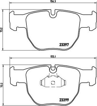 Brembo P 44 012 - Комплект спирачно феродо, дискови спирачки vvparts.bg