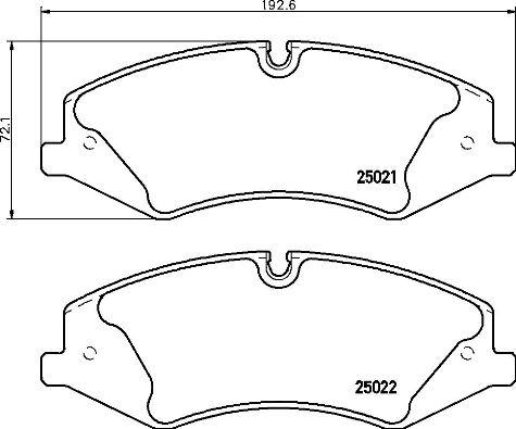 Brembo P 44 024 - Комплект спирачно феродо, дискови спирачки vvparts.bg