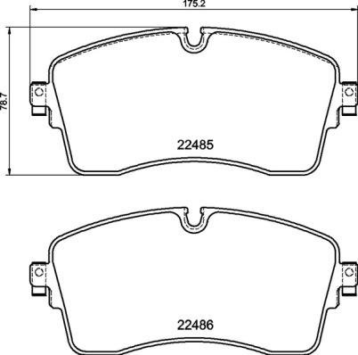 Brembo P 44 028 - Комплект спирачно феродо, дискови спирачки vvparts.bg