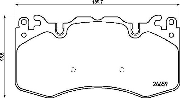 Brembo P 44 023 - Комплект спирачно феродо, дискови спирачки vvparts.bg