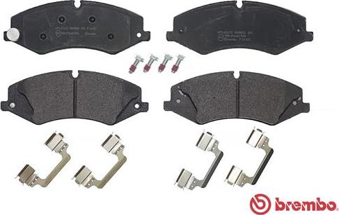 Brembo P 44 022 - Комплект спирачно феродо, дискови спирачки vvparts.bg