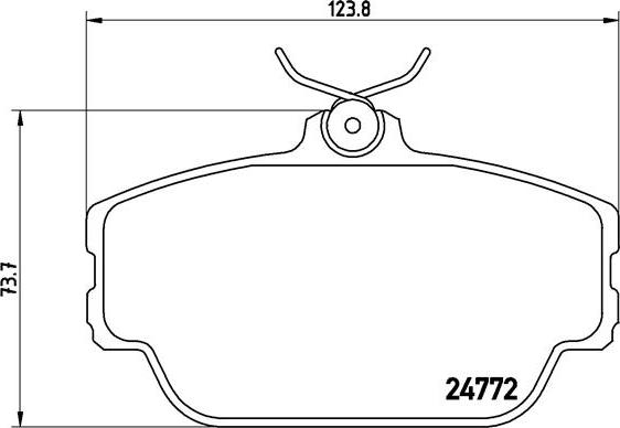 Ween 151-2464 - Комплект спирачно феродо, дискови спирачки vvparts.bg