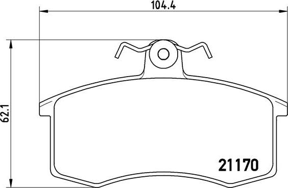 Brembo P 41 003X - Комплект спирачно феродо, дискови спирачки vvparts.bg