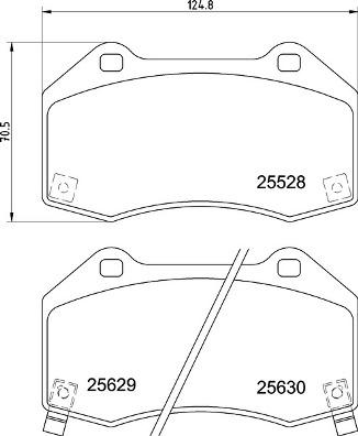 Brembo P 59 094 - Комплект спирачно феродо, дискови спирачки vvparts.bg