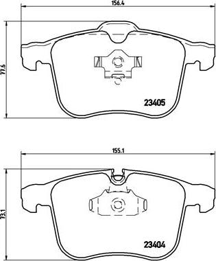 Brembo P 59 049 - Комплект спирачно феродо, дискови спирачки vvparts.bg