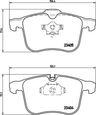 Brembo P 59 046 - Комплект спирачно феродо, дискови спирачки vvparts.bg