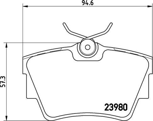 Brembo P 59 041 - Комплект спирачно феродо, дискови спирачки vvparts.bg