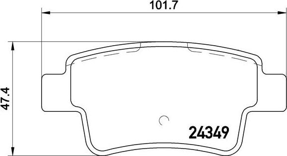 Brembo P59057N - Комплект спирачно феродо, дискови спирачки vvparts.bg