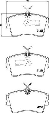 Brembo P 59 009 - Комплект спирачно феродо, дискови спирачки vvparts.bg