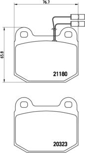 Brembo P 59 003 - Комплект спирачно феродо, дискови спирачки vvparts.bg