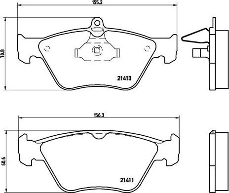 Brembo P 59 019 - Комплект спирачно феродо, дискови спирачки vvparts.bg