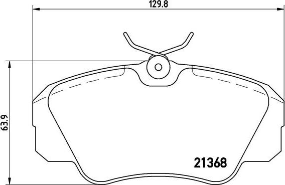 Brembo P 59 016 - Комплект спирачно феродо, дискови спирачки vvparts.bg