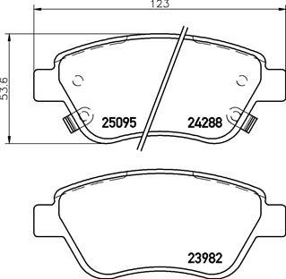 Brembo P 59 081 - Комплект спирачно феродо, дискови спирачки vvparts.bg