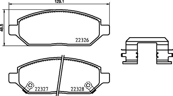 Brembo P 59 088 - Комплект спирачно феродо, дискови спирачки vvparts.bg