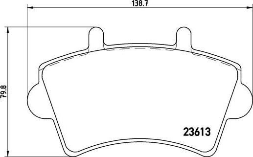 Brembo P 59 039 - Комплект спирачно феродо, дискови спирачки vvparts.bg