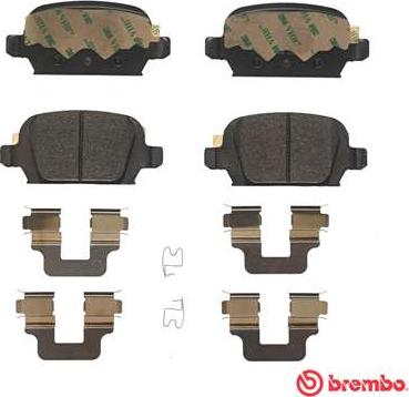 Brembo P 59 037 - Комплект спирачно феродо, дискови спирачки vvparts.bg