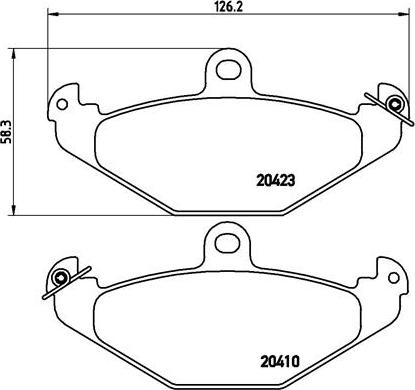 Brembo P 59 026 - Комплект спирачно феродо, дискови спирачки vvparts.bg