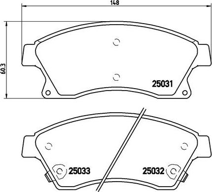 Brembo P 59 076X - Комплект спирачно феродо, дискови спирачки vvparts.bg