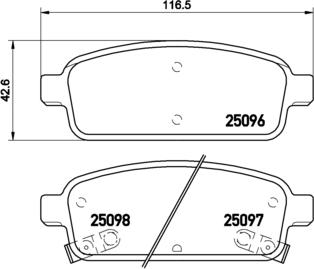 Brembo P 59 078 - Комплект спирачно феродо, дискови спирачки vvparts.bg