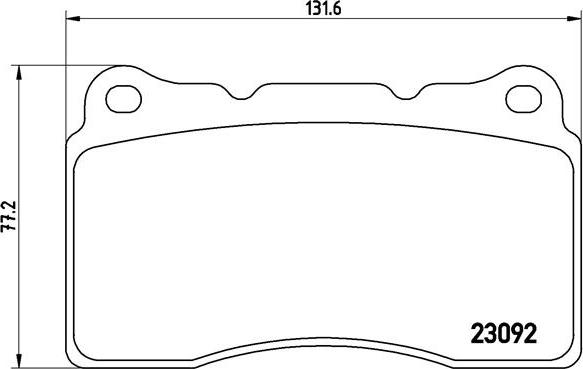 Brembo P 54 040 - Комплект спирачно феродо, дискови спирачки vvparts.bg