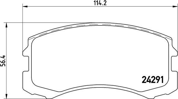 Brembo P 54 041 - Комплект спирачно феродо, дискови спирачки vvparts.bg