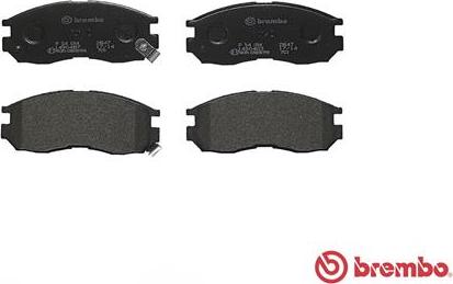 Brembo P 54 014 - Комплект спирачно феродо, дискови спирачки vvparts.bg