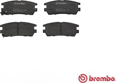 Brembo P 54 018 - Комплект спирачно феродо, дискови спирачки vvparts.bg