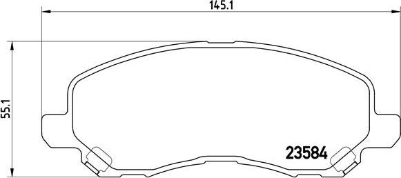 Brembo P 54 030X - Комплект спирачно феродо, дискови спирачки vvparts.bg