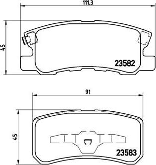 Brembo P 54 031X - Комплект спирачно феродо, дискови спирачки vvparts.bg