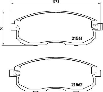 Brembo P 56 065 - Комплект спирачно феродо, дискови спирачки vvparts.bg