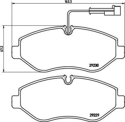 Brembo P 56 066 - Комплект спирачно феродо, дискови спирачки vvparts.bg