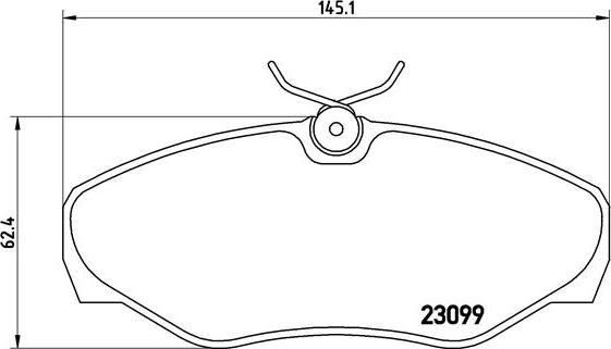 Brembo P 56 061 - Комплект спирачно феродо, дискови спирачки vvparts.bg