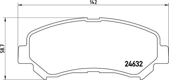 Brembo P 56 062 - Комплект спирачно феродо, дискови спирачки vvparts.bg