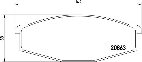 Brembo P 56 015 - Комплект спирачно феродо, дискови спирачки vvparts.bg