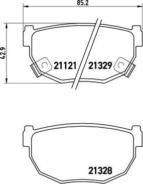 Brembo P 56 010 - Комплект спирачно феродо, дискови спирачки vvparts.bg