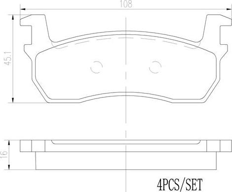 Brembo P56013N - Комплект спирачно феродо, дискови спирачки vvparts.bg