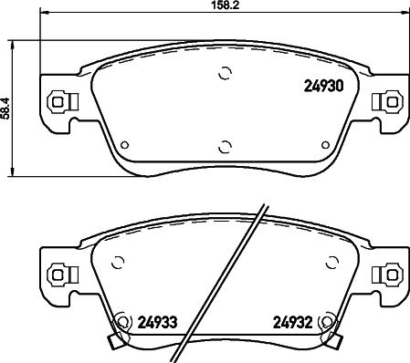 Brembo P 56 080 - Комплект спирачно феродо, дискови спирачки vvparts.bg