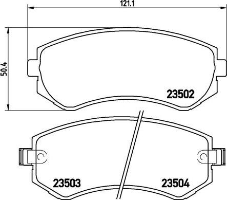 Brembo P 56 039 - Комплект спирачно феродо, дискови спирачки vvparts.bg