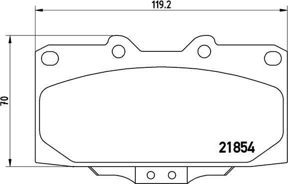 Brembo P 56 034 - Комплект спирачно феродо, дискови спирачки vvparts.bg