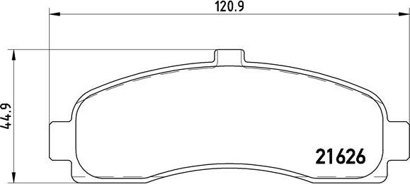 Brembo P 56 031 - Комплект спирачно феродо, дискови спирачки vvparts.bg